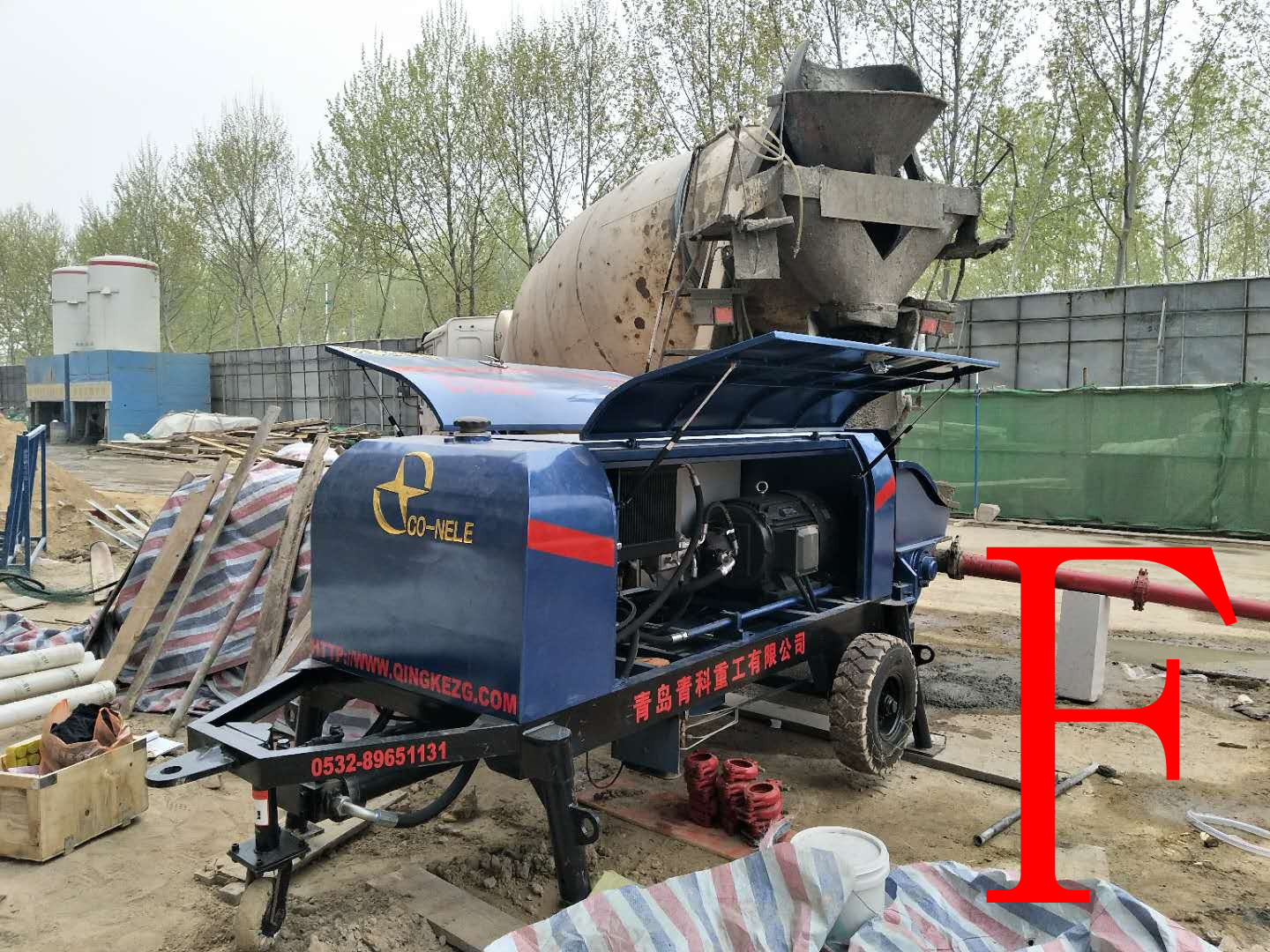 混凝土泵 青科重工 细石泵 混凝土泵 青科重工 细石泵