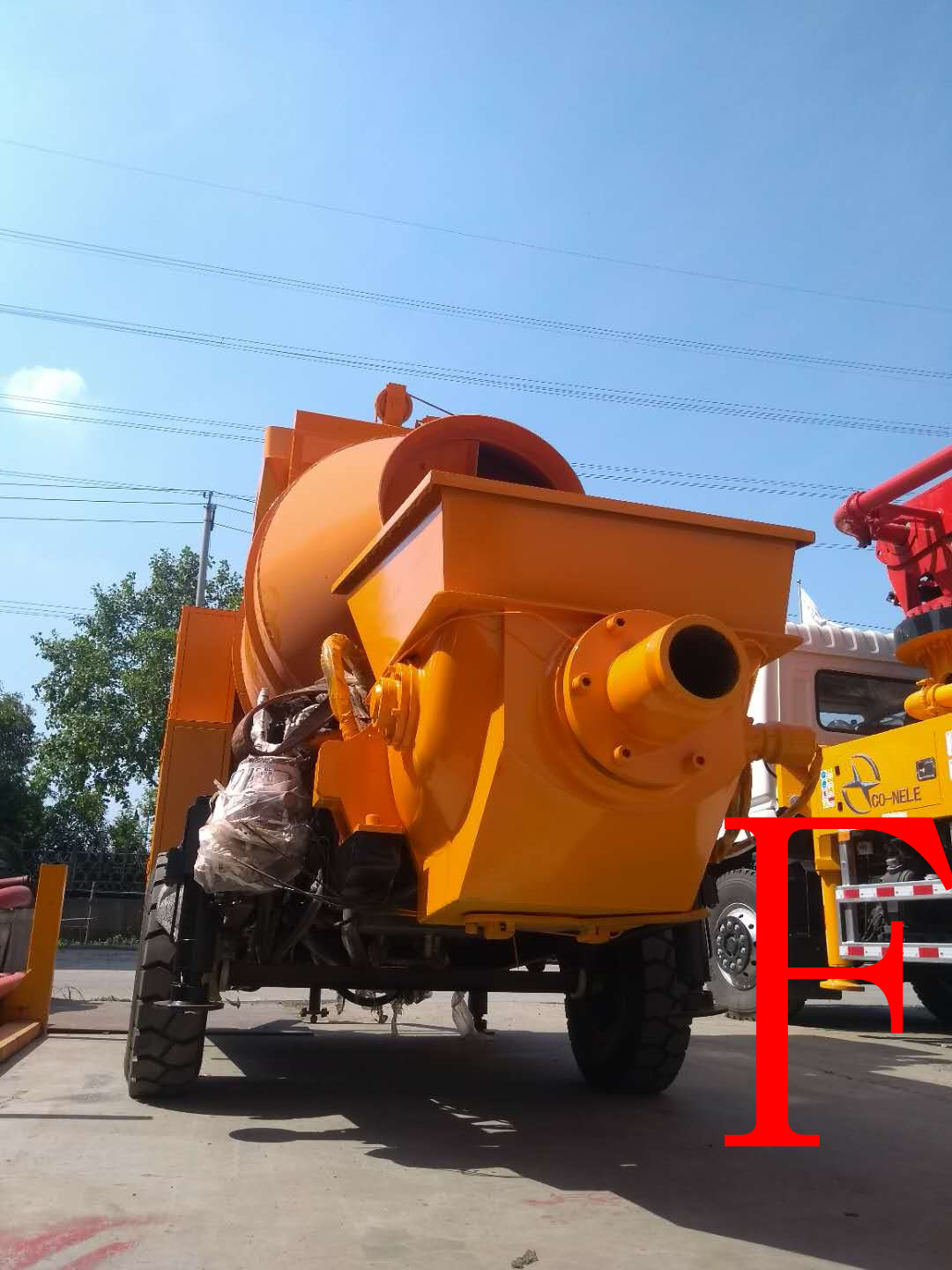 混凝土泵 青科重工 搅拌拖泵