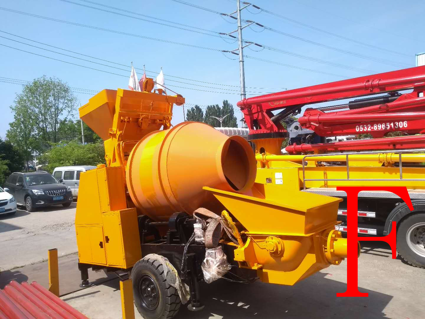 混凝土泵 青科重工 搅拌拖泵