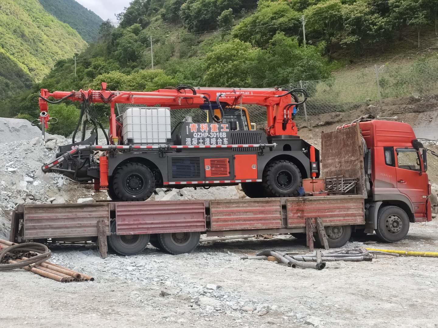 混凝土泵 青科重工 湿喷台车