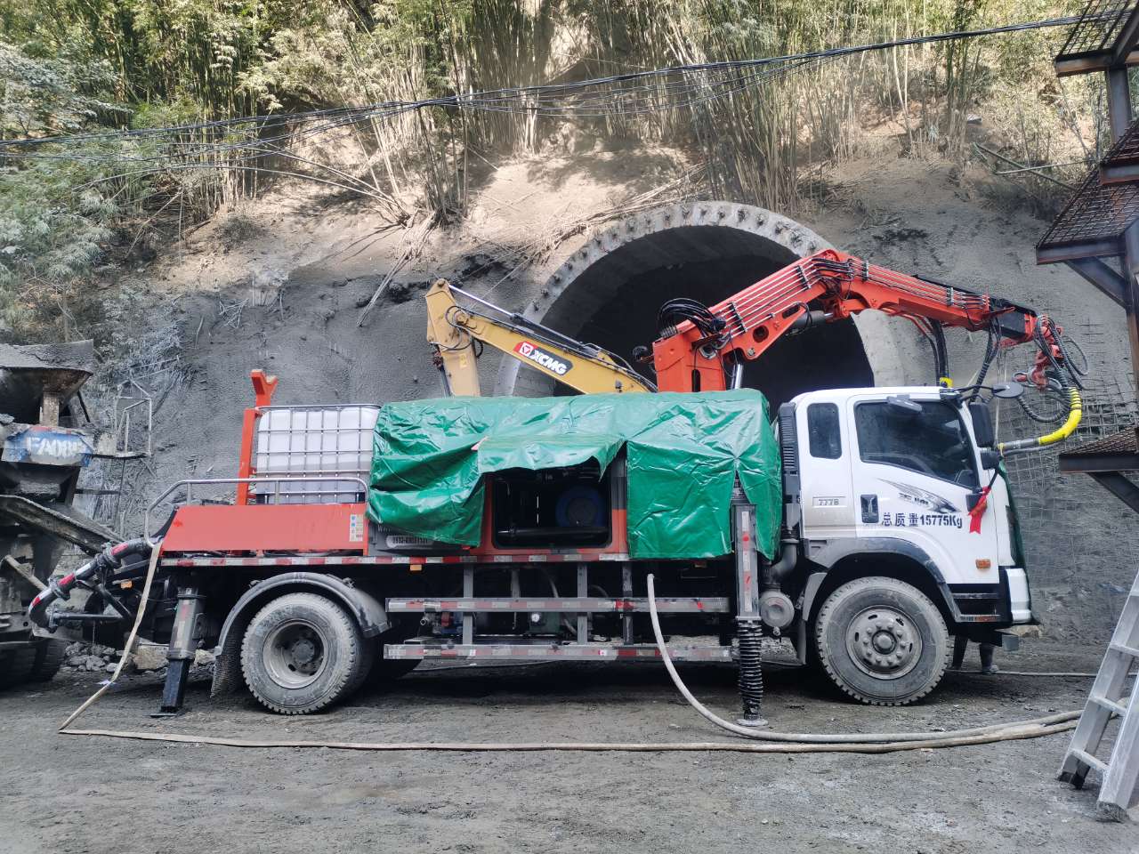 混凝土泵 湿喷台车 青科重工